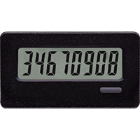 CUB7CVS0 CUB7 Electromechanical Counter, 8 Digits, LCD Display