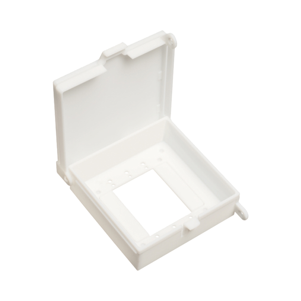 DBK55C 2-Gang Non-Metallic Weatherproof Keypad Enclosure With Clear Cover, 5.733 in W x 1.937 in D x 6.223 in H, Plastic