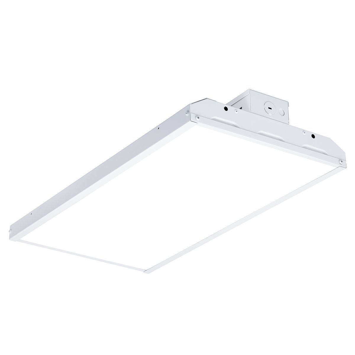 CHB2-50ML-FA-EDU Medium Low Lumen Linear Rectangular High Bay Fixture, 120 to 277 V AC, White Painted Housing