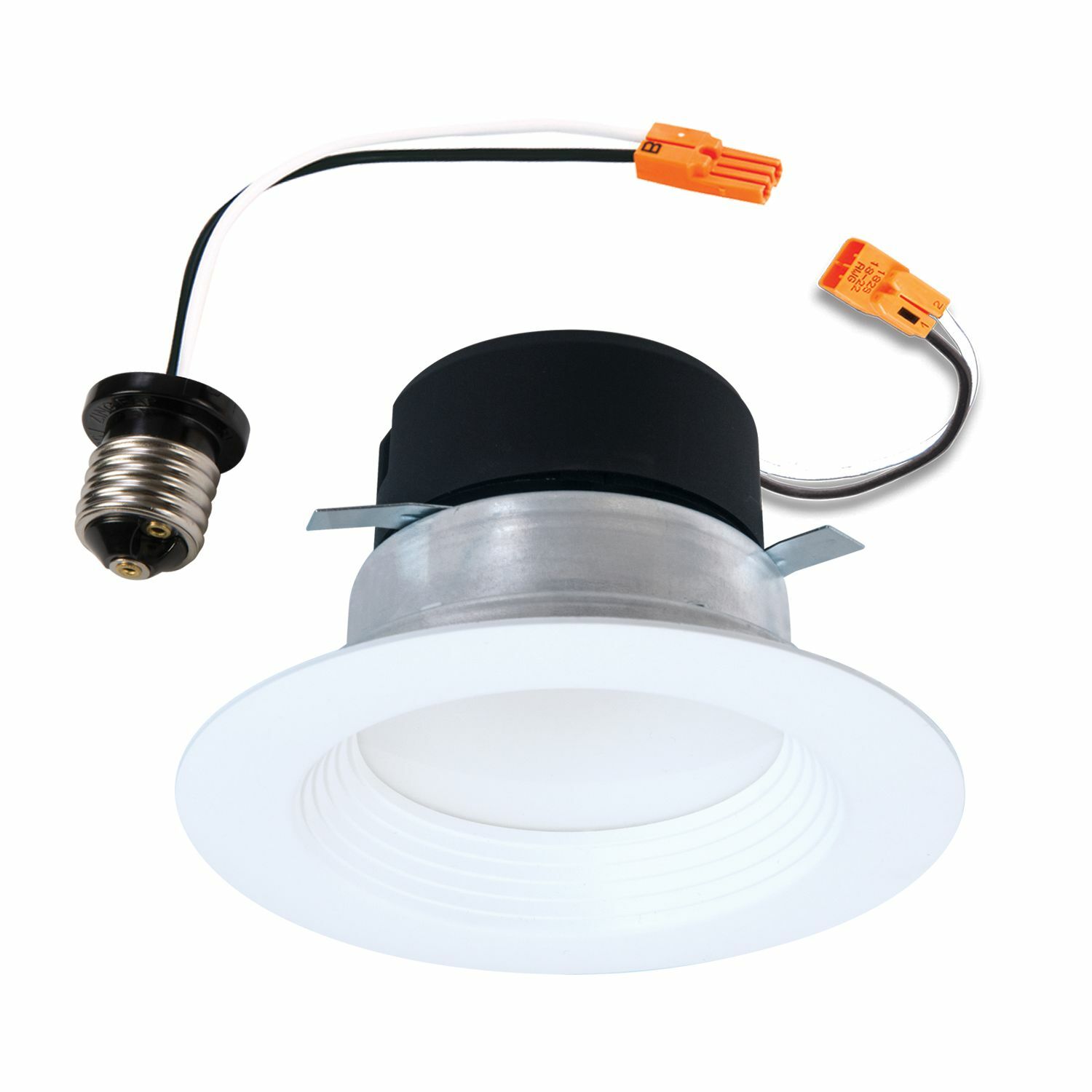LT4069FS1EWHR Halo LT4 Baffle Selectable Trim, 3.8 in Dia Inside x 5.31 in Dia Outside, LED Lamp, For Use With LT4 Series Selectable LED Trim, Plastic