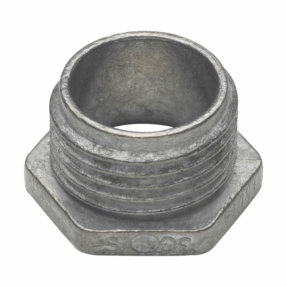 53D Non-Insulated Threaded NPSM Conduit Bushed Nipple, 1-1/4 in, For Use With Rigid/IMC Conduit, Die Cast Zinc