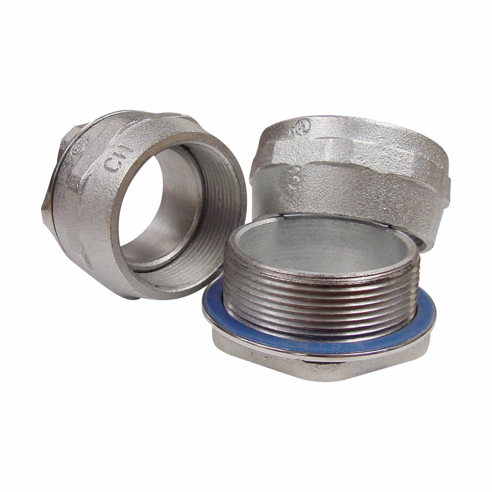 HUB6 Space Saver Conduit Hub, 2 in, For Use With IMC/Rigid Conduit, Malleable Iron, Electro-Plated Zinc