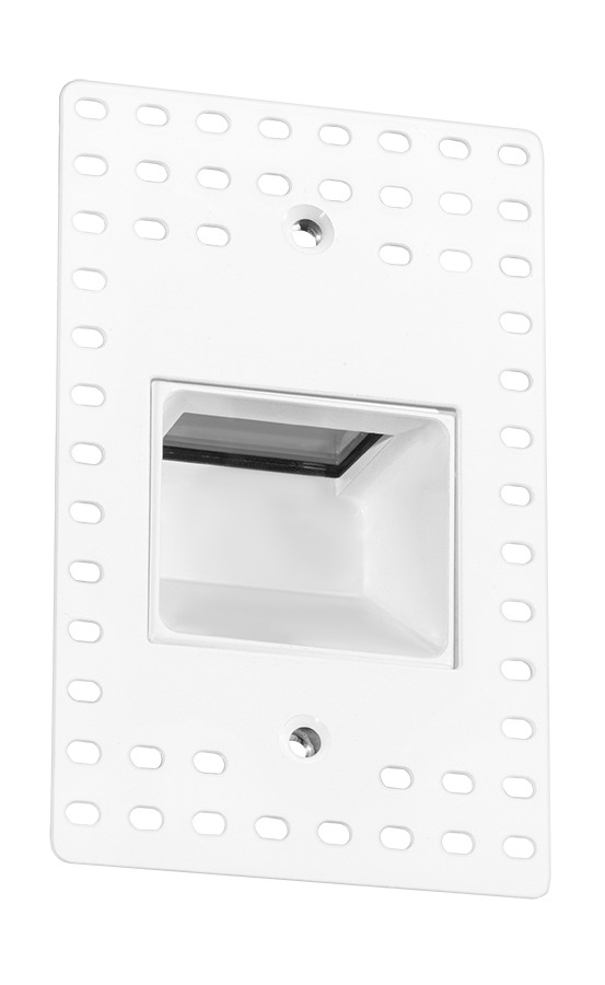FSLEDV3YW/120/TL Trimless Vertical Step Light, LED Lamp, 3 W Fixture, 120 V AC, White/Polyester Powder Coated Housing