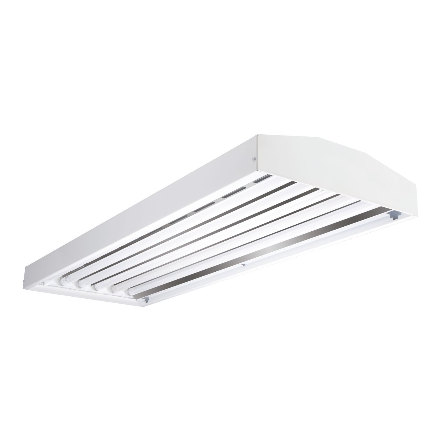 HBI654HT5-UPL-L5 Metalux HBL Industrial F-Bay High-Bay Fixture, (6) T5 Lamp, 324 W Fixture, 120 to 277 V AC, White Enamel Housing