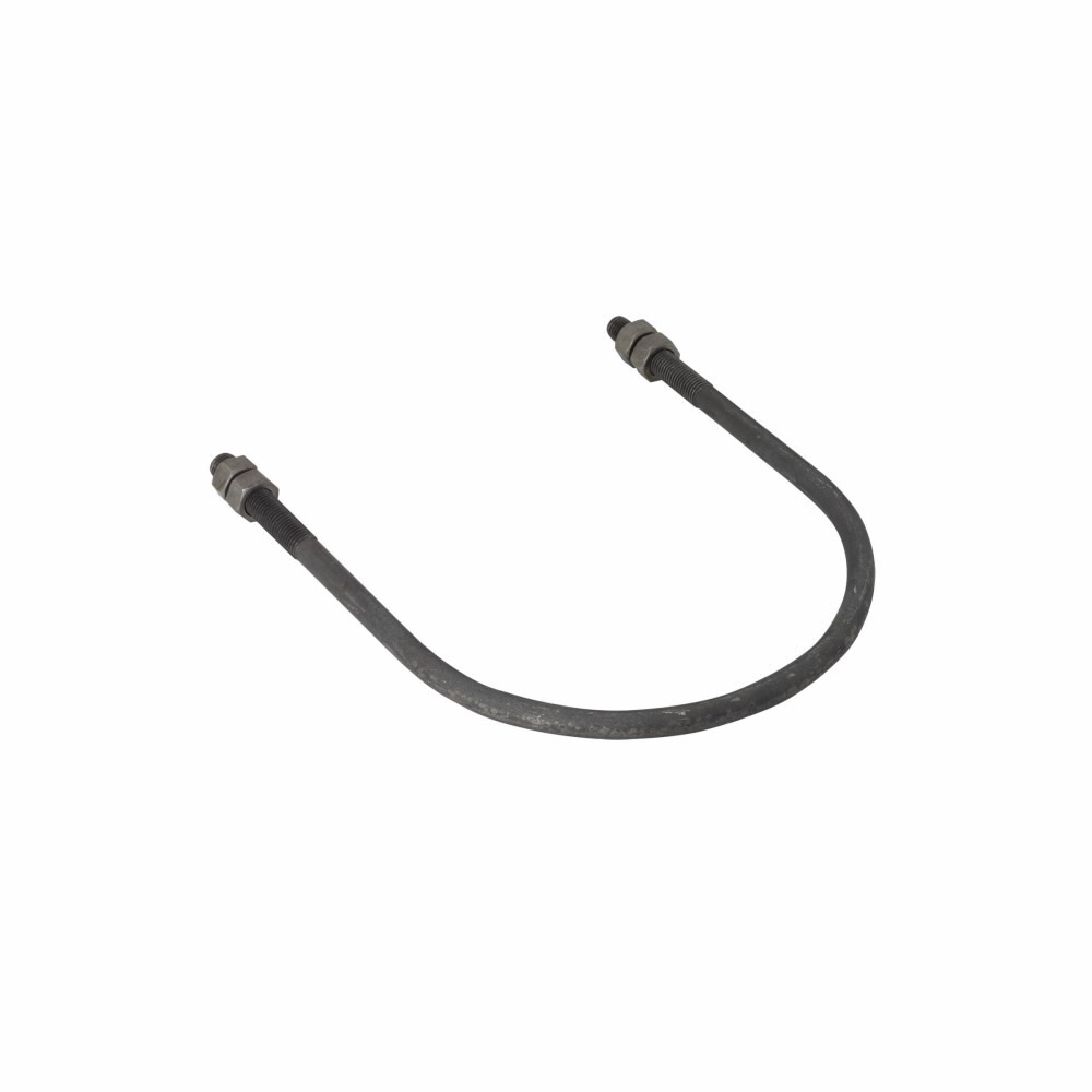 B3188-21/2ZN Standard U-Bolt, 2-1/2 in Pipe, 1/2-13 in, Electro-Plated Zinc, Steel