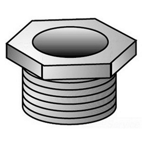 7-500 Bushed Type 7 Conduit Nipple, 5 in, For Use With IMC/Rigid Conduit Fittings, Malleable Iron, Zinc Electroplated