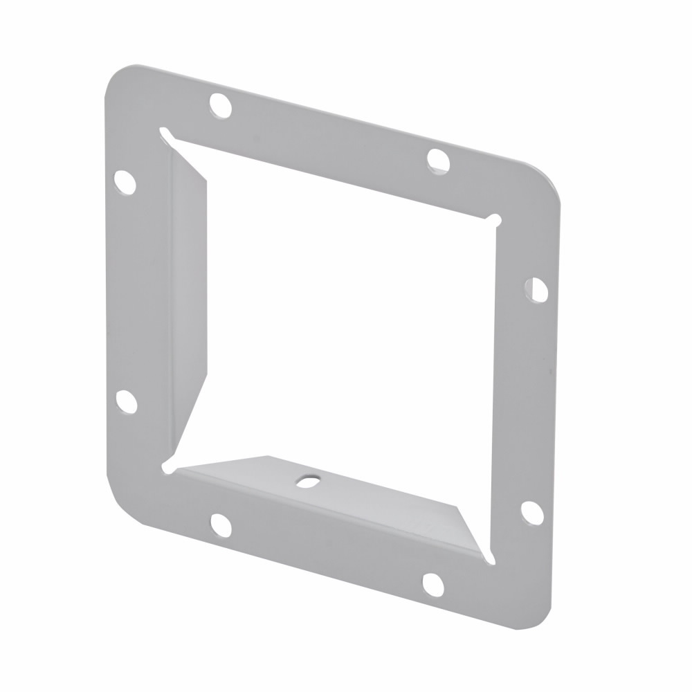 wireway end flange, Wireway end flange, NEMA 1 rated, Steel, ANSI 61 gray painted, 4" X 4"