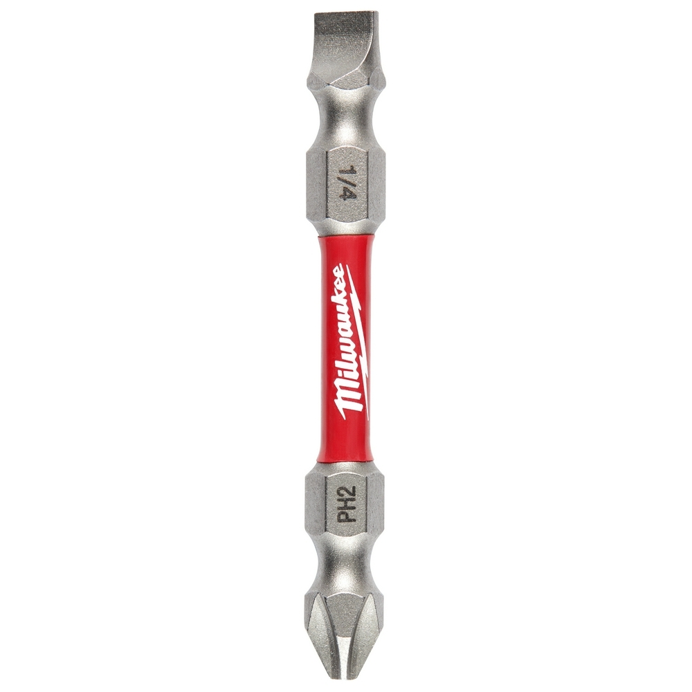 48-32-4310 Shockwave Double Ended Power Bit, PH2/SL1-4 Phillips/Slotted Point, 2-3/8 in OAL