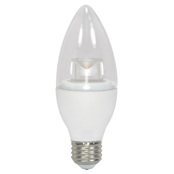 S8953 Dimmable LED Lamp, 4.5 W, 40 W Incandescent Equivalent, E26 Lamp, B11 Torpedo Shape, 1200 Lumens