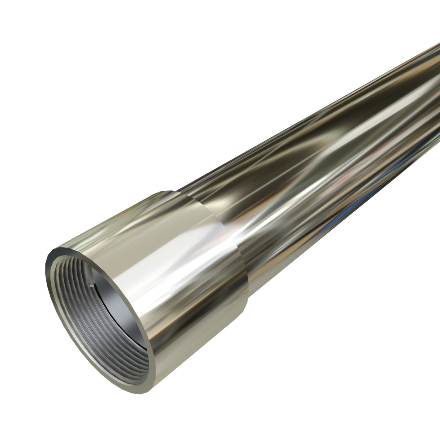 S42010CT00 Rigid Metal Conduit With Coupling, 2 in Trade, 2.067 in ID x 2-3/8 in OD, 10 ft L, 304L Stainless Steel