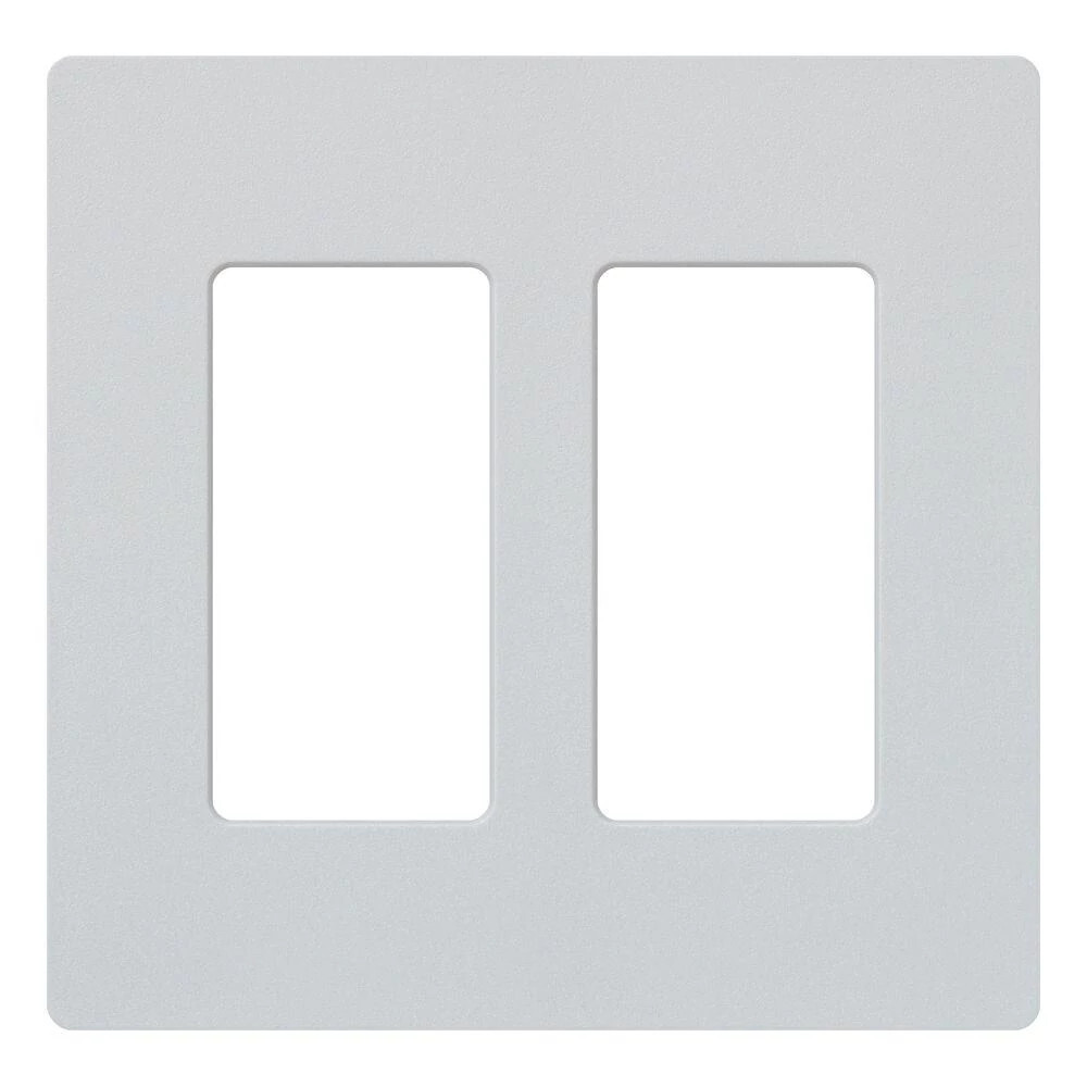 SC-2-MI Claro Wall Plate for Decorator-Style Dimmers, Switches, and Outlets, 2 Gang, Satin, Mist