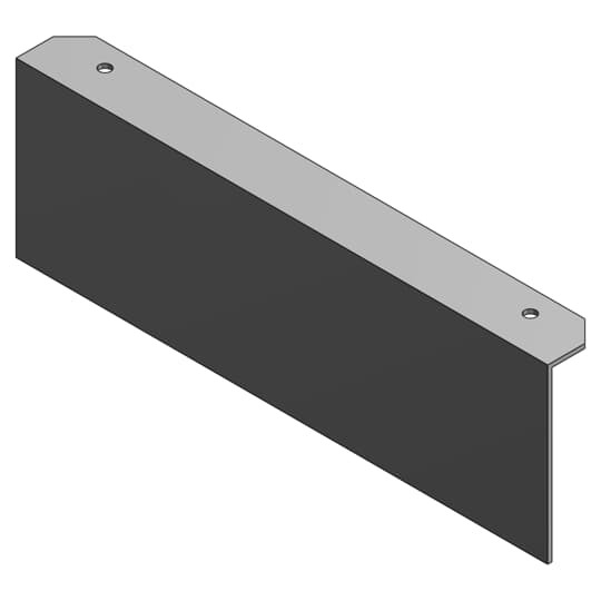 668S-BP Steel City Blank Recessed Service Device Plate, 13-1/4 in L x 15-1/4 in W, Steel