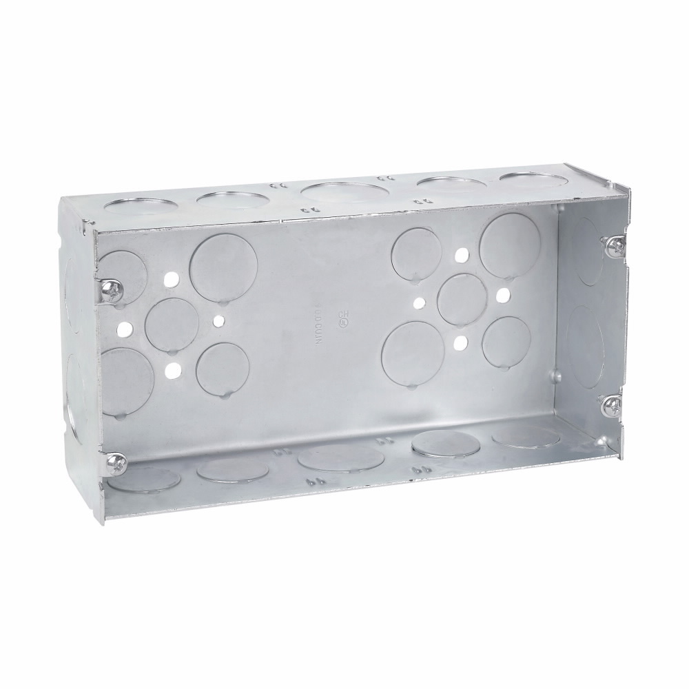 TP871 Thepitt Welded Gang Box, Steel, 90 cu-in Capacity, 3 Gangs, 12 Knockouts