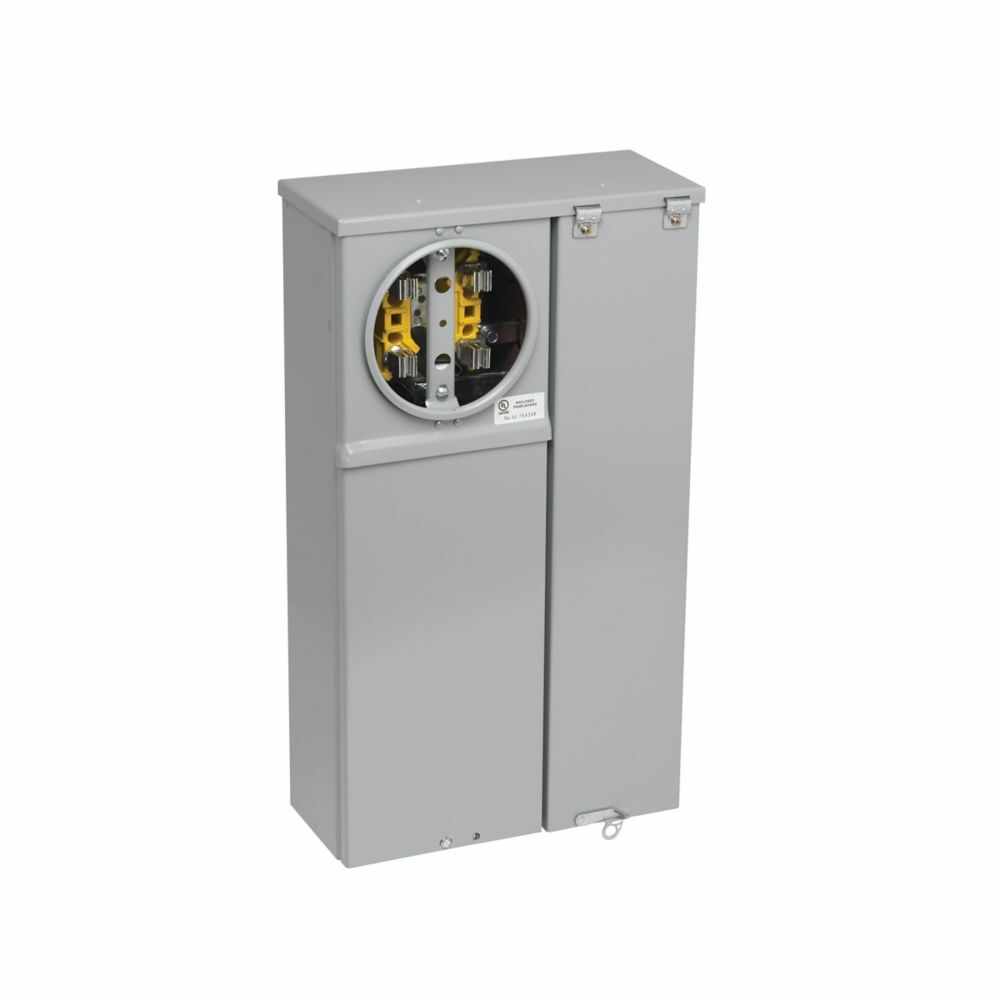 U2M2RP 1/2-Wire 1-Position 2-Pole Open Meter Main Breaker, 120/240 V AC, 200 A, 1 Phase, NEMA 3R Enclosure