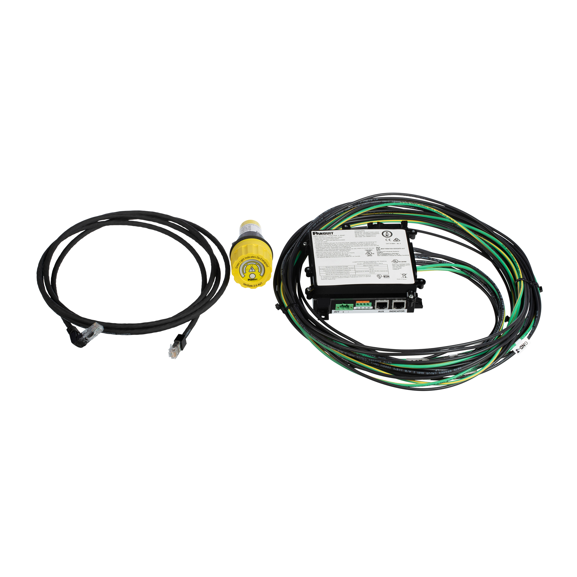 VS2-AVT-3PB-08 Three Phase AC/DC Absence of Voltage Tester, Lithium Battery, 1000/1000 V AC/DC Max Measurable