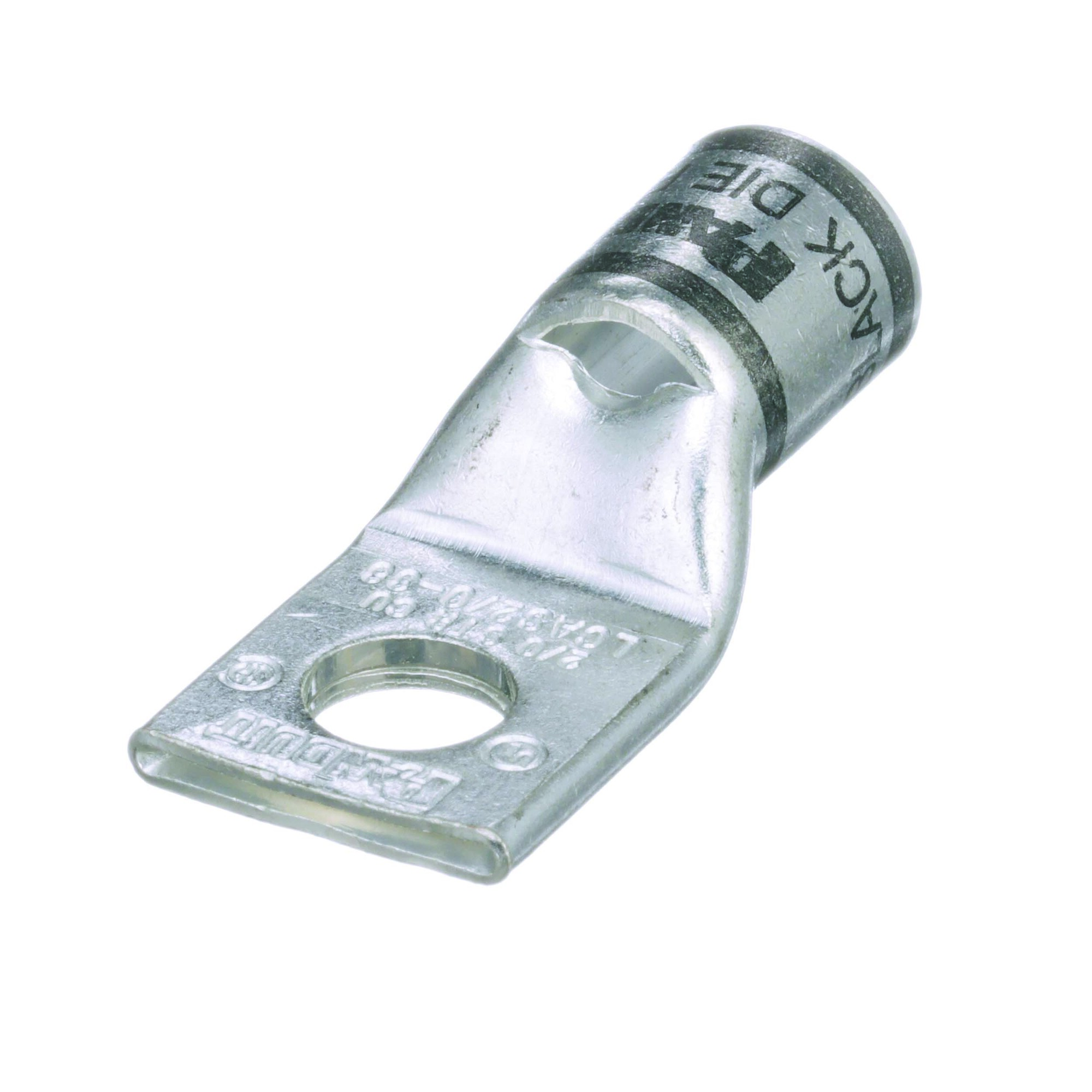 LCAS2/0-38-X LCAS 1-Hole Compression Lug, 2/0 AWG Conductor Copper/Stranded Conductor, Die Code: P45, 3/8 in Stud
