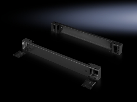 8601400 Rear Base/Plinth Component, 3.9 in H, For Use With TS, SE, CM, TP, PC, IW, TS IT Series 16 in D Enclosure, Carbon Steel, Umbra Gray