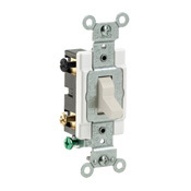 CS415-2T 4-Way Grounding AC Quiet Toggle Switch, 120/277 V AC, 15 A, 800 W, 1000 VA Power Rating
