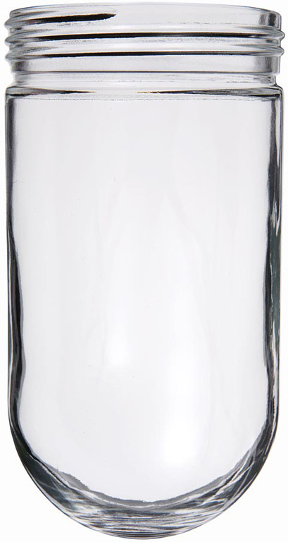 GL60 3-Tier Replacement Light Fixture Globe, 60 W, For Use With Vaporproof Lighting Fixture and Lawn Lights, Glass