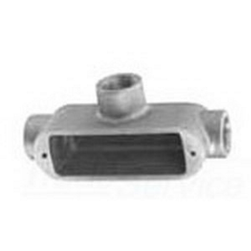 T19 Unilets Type T Conduit Outlet Body, 1/2 in Hub, 9, 5 cu-in, Copper Free Aluminum, Natural