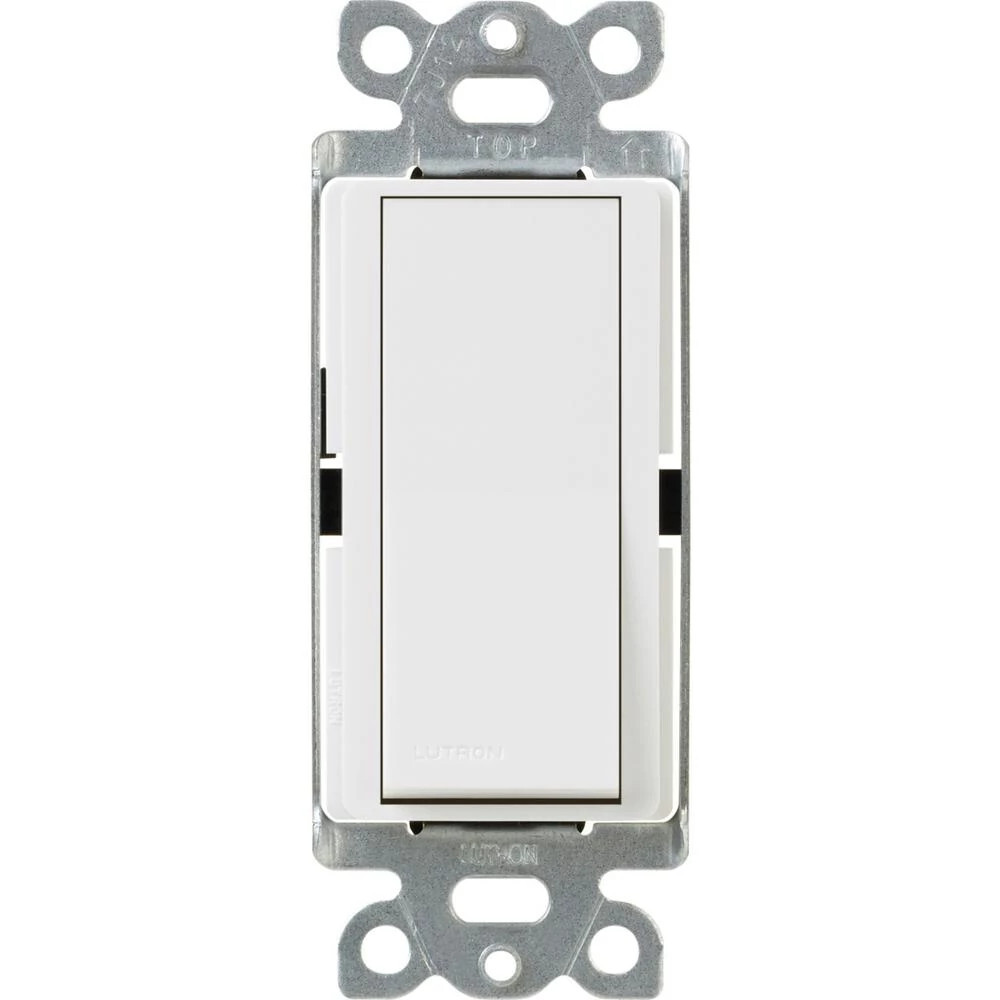 CA-4PSNL-WH Claro On/Off Rocker Switch with Locator Light, 4-Way, 15 Amp, Gloss, White
