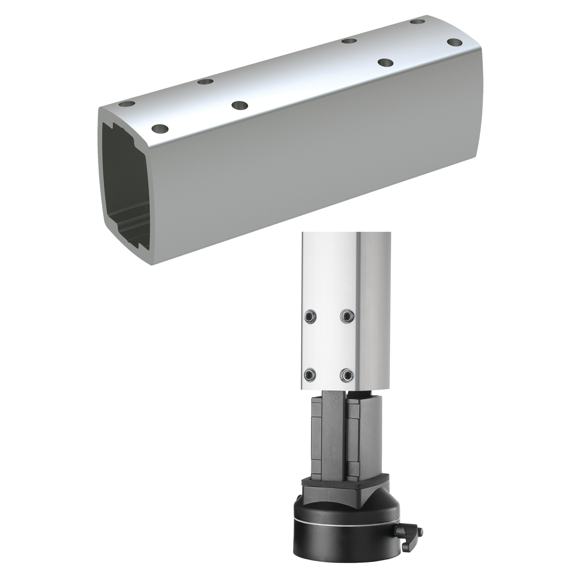 S2MT500 Syspend CS4 Mounting Tube, 19.68 in L x 2.76 in W x 3.54 in H, For Use With SYSPEND 281-MAX Suspension System, Aluminum