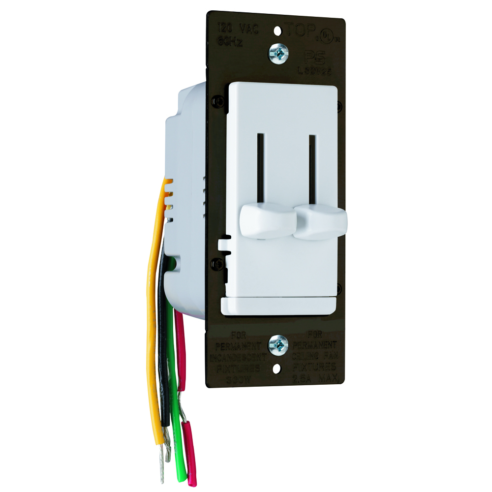 LSDC16WV LS Series Fan Speed Control|Dimmer, White