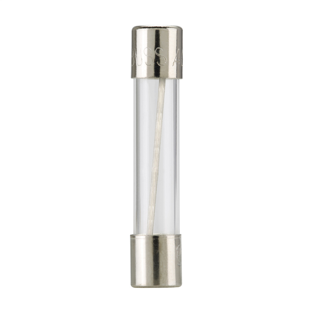 AGC-10-R Small Dimension Fast Acting Fuse With Nickel Plated Brass End Caps, 10 A, 250 V AC, 200 A, 10 kA Interrupt, Cylindrical Body