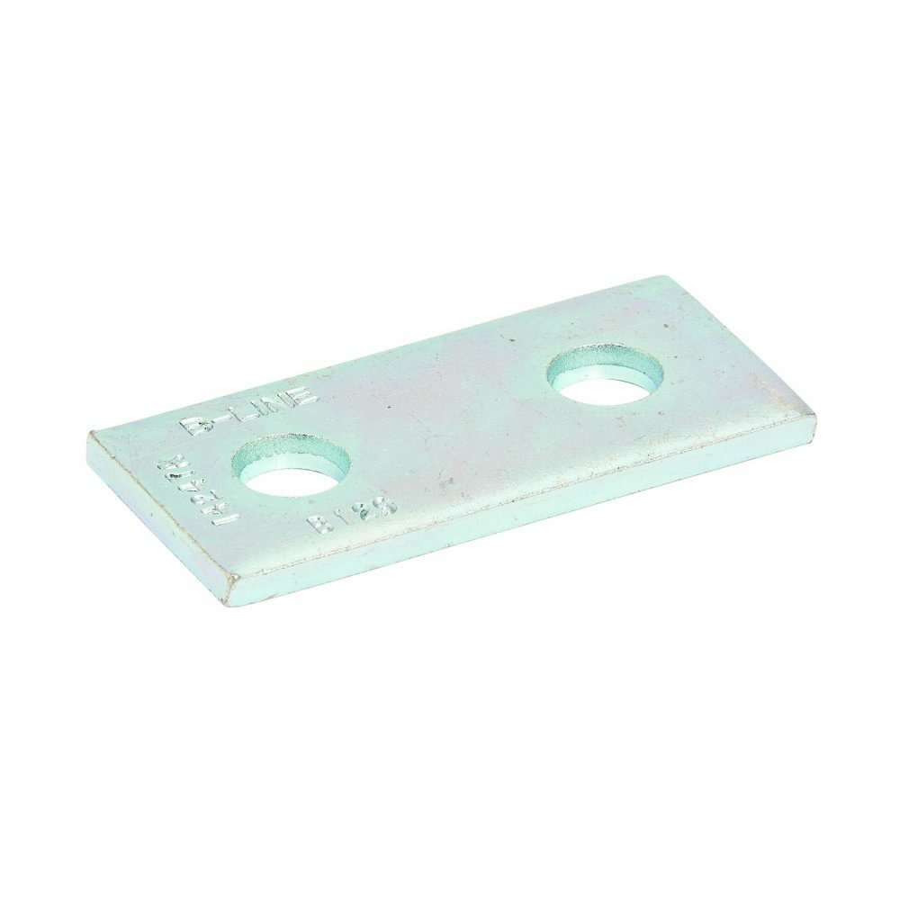 B129HDG Splice Plate, 2 Holes, 3-1/2 in L x 1/4 in THK, Steel