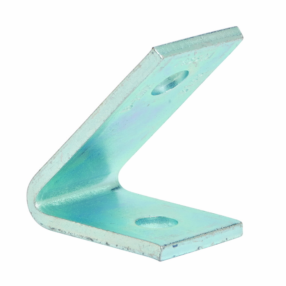 B155HDG Closed Angle, 2 Holes, 45 deg Bend, Steel
