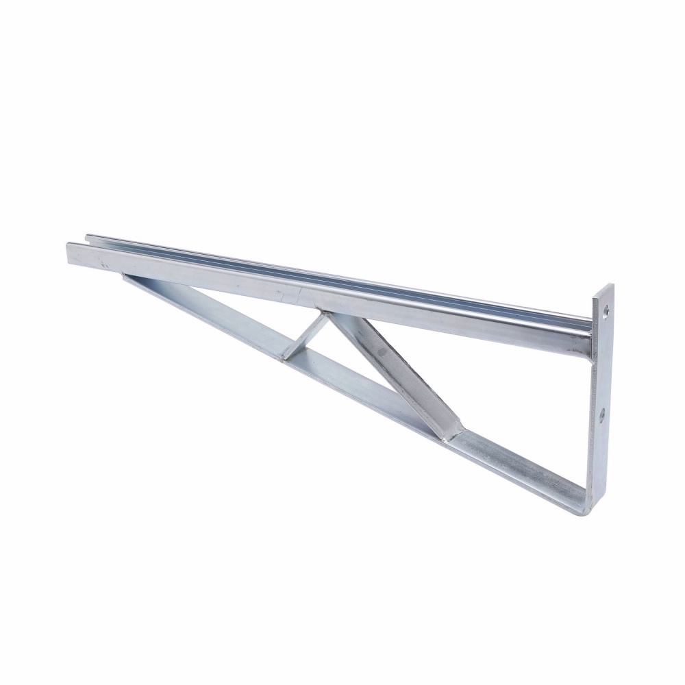 B494-24HDG Cantilever Braced Single Bracket, 2 Holes, 24 in L x 1-5/8 in W x 7/32 in THK, Steel