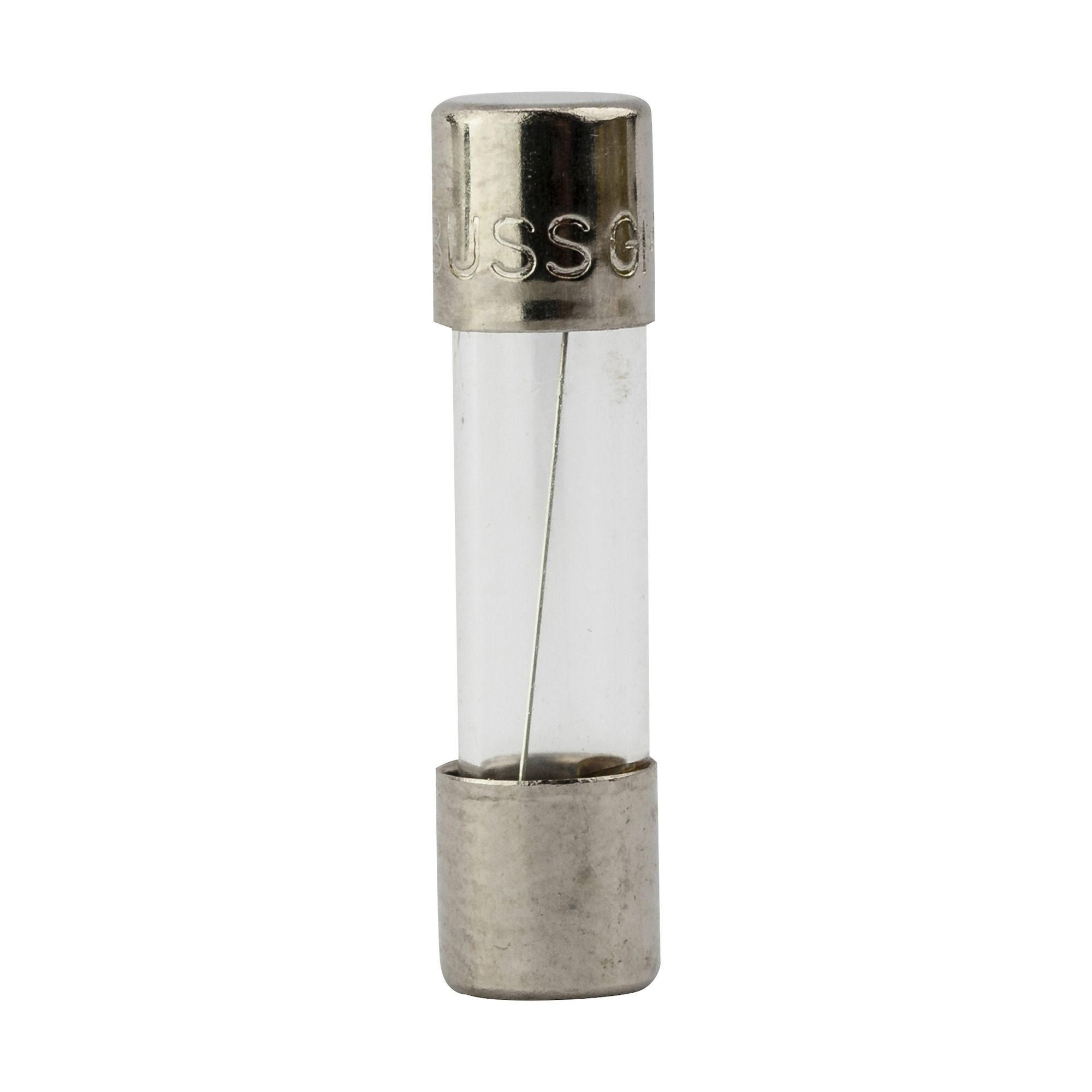 GMA-5-R Low Breaking Small Dimension Fast Acting Fuse With Nickel Plated Brass End Caps, 5 A, 125 V AC, 10 kA Interrupt, Cylindrical Body