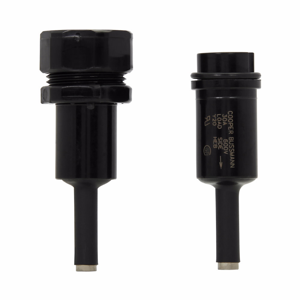 HEH-AA Tron Non-Breakaway In-Line Water Resistant Fuse Holder, 600 VAC, 20 A, 8 to 6 AWG Wire, 1 Poles
