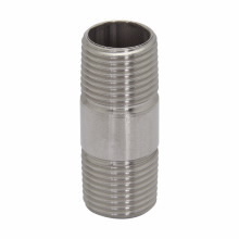 NPL75CL 316SS Conduit Nipple, 3/4 in x Close, For Use With Rigid Conduits, 316 Stainless Steel, Bright Polished