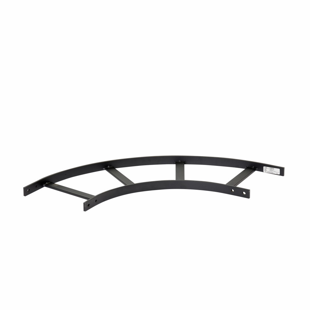 SB17HRB12FB Universal Runway Bend, 1-1/2 in H Side Rail, 6 in Rung Spacing, 90 deg Bend, Structural Steel