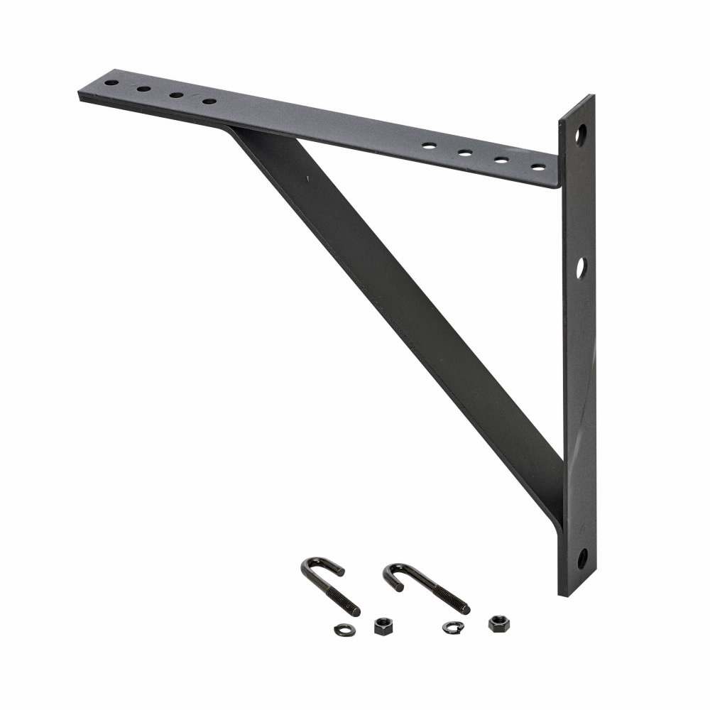 SB213318FB Upright Top Plate Runway to Rack Support Kit, For Use With 14 to 18 in W Cable Runway, 18-7/8 in L x 4 in W x 1/4 in H, Structural Steel, Flat Black