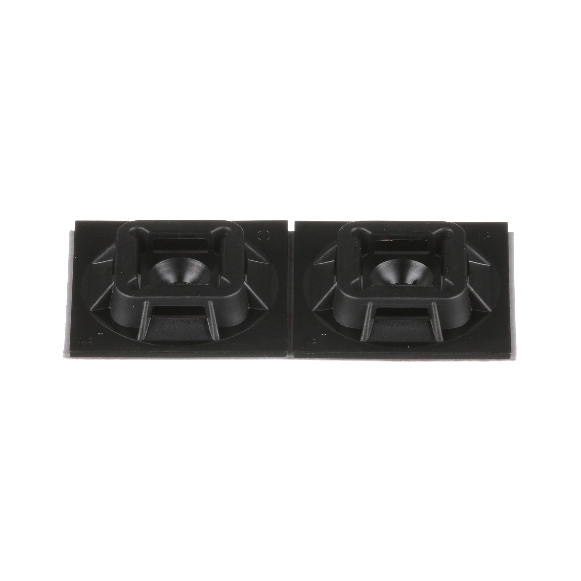 SGABM25-AV-C300 Super-Grip Heat Stabilized Cable Tie Mount, 4-Way, Rubber Adhesive Tape Mount, 0.61 in W Tie, Nylon 6.6, Black