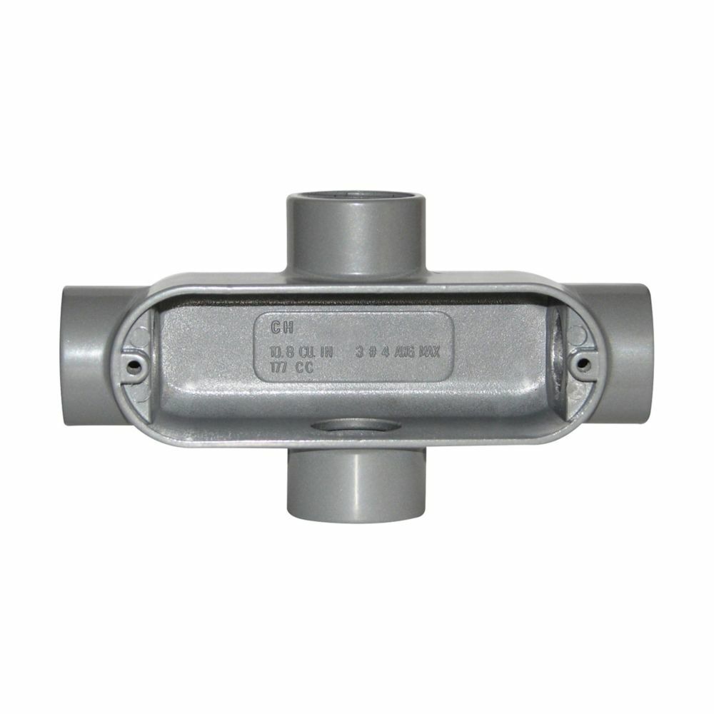 X35 Condulet Type X Conduit Outlet Body, 1 in Hub, 5 Form, 10.8 cu-in Capacity, Die Cast Copper-Free Aluminum, Epoxy Powder Coated
