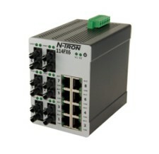 114FX6 Unmanaged Industrial Ethernet Switch, ST 2km