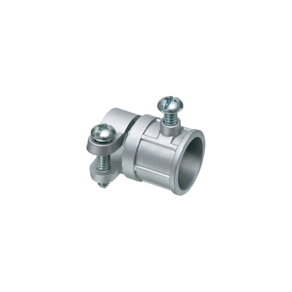 861 Combination Coupling, 1/2 in, For Use With Set Screw EMT to Clamp-On Flexible Metal Conduit, Die Cast Zinc