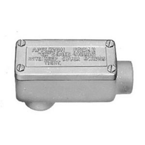 ERLB50 Unilets LB-Style Dust-Ignitionproof Explosionproof Conduit Outlet Box With Cover, 1/2 in, Triple Coated
