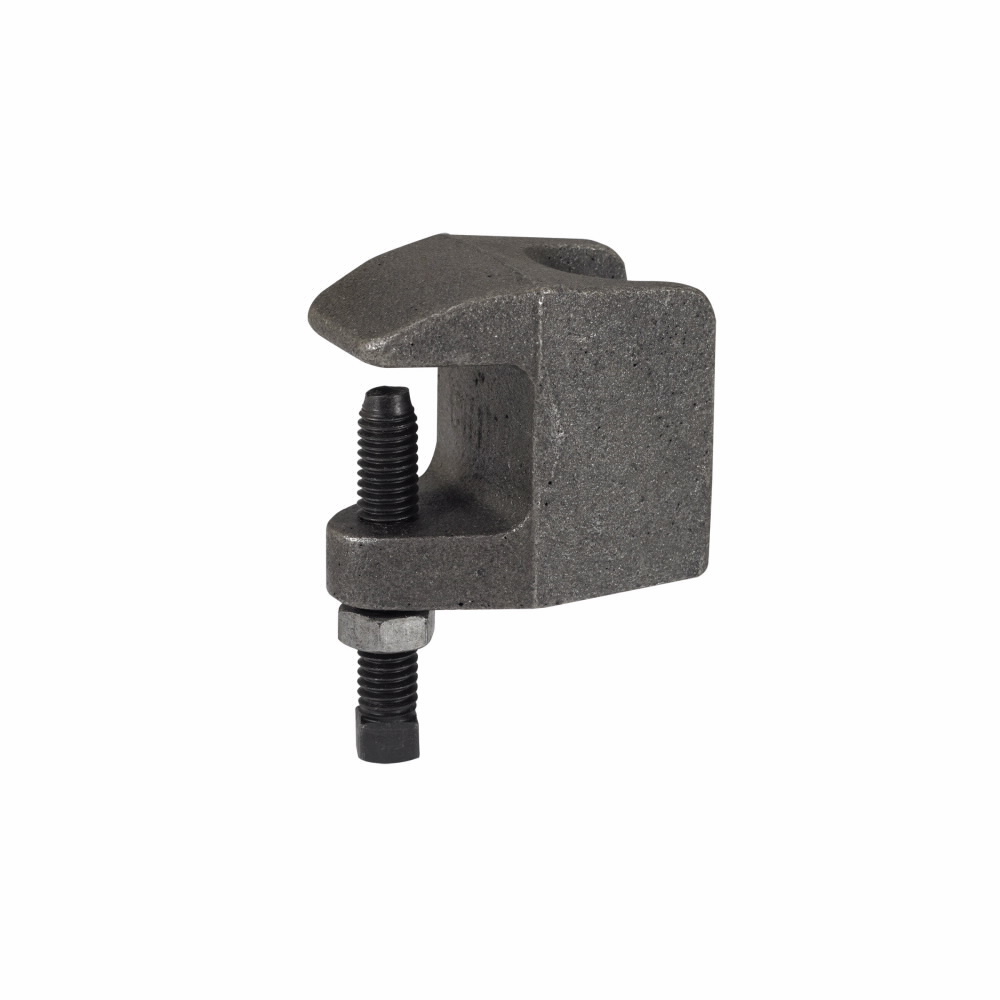 B3034-3/8HDGW/ZN Top Flange C-Clamp, 3/8-16 Rod, 560 lb Load, Malleable Steel, Hot Dipped Galvanized