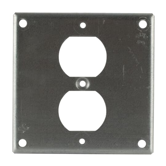 453-NEC Steel City Outlet Box Cover, 4 in L x 4 in W, Steel