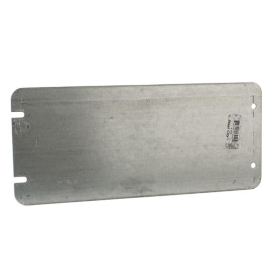 4-GCB Steel City Blank Flat Outlet Box Cover, 10-5/8 in L x 4-11/16 in W, Steel
