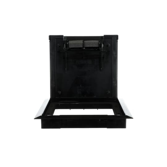 665-CST-SW-BLK Steel City Non-Metallic Floor Box Cover With 5/32 in Steel Plate, 9 in L x 9 in W, Polycarbonate