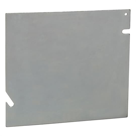 82C-1 Steel City Box Cover, 5 in L x 5 in W, Blank/Flat Cover, Steel