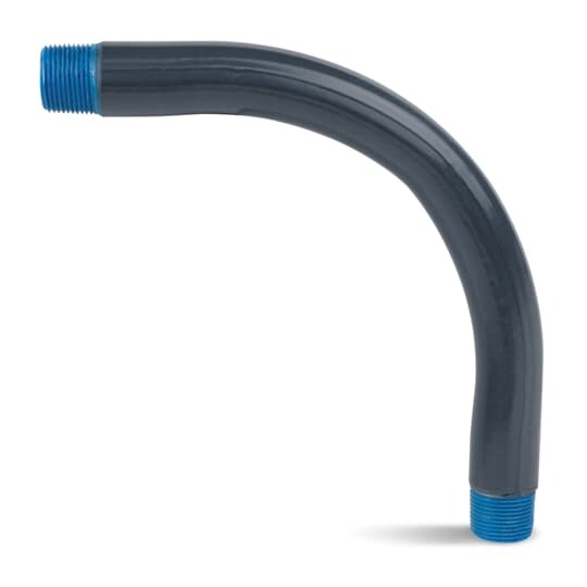 LRELL1X24-G Ocal-Blue Large Radius Straight End Conduit Elbow, 1 in Trade, 90 deg, Steel, Hot Dipped Galvanized