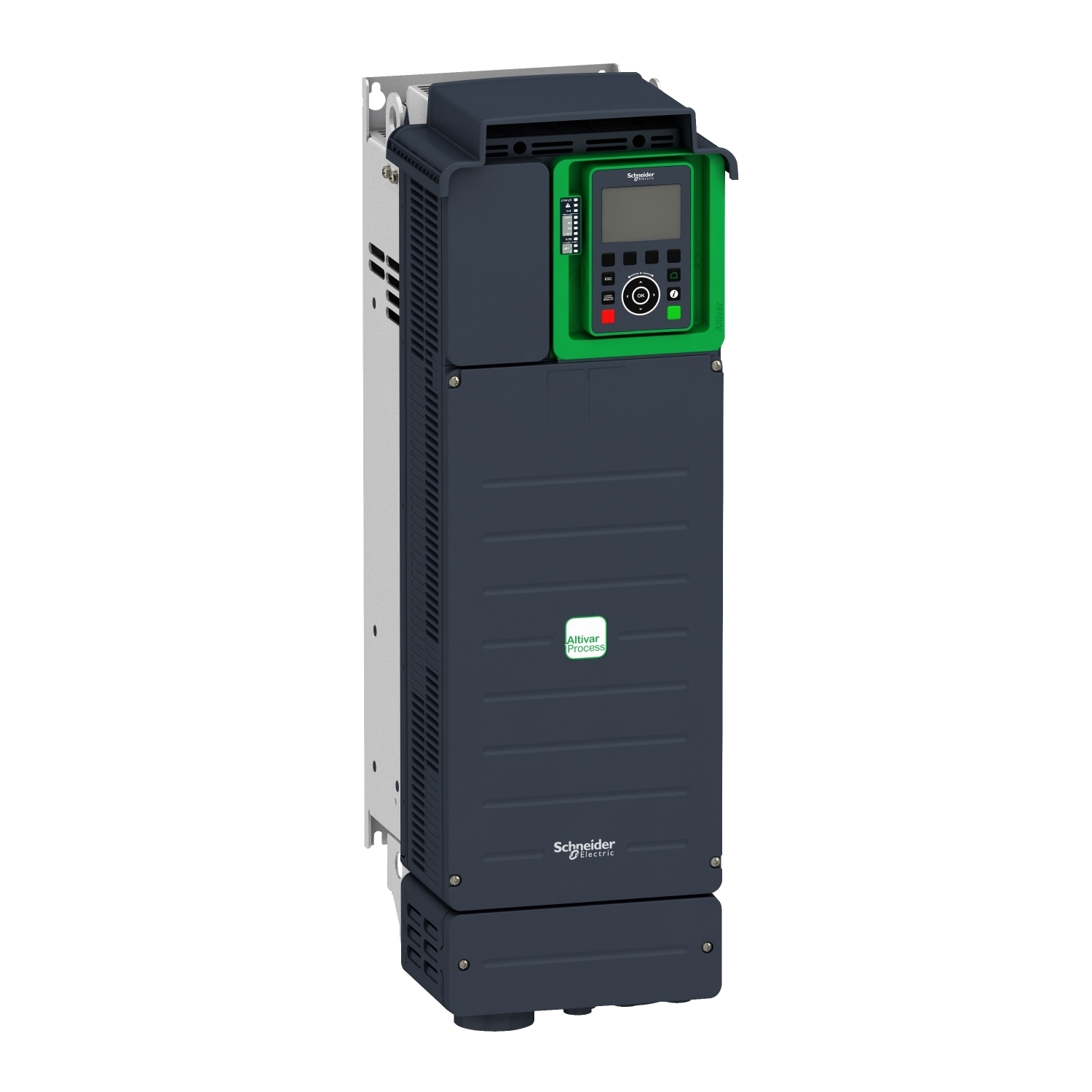 ATV930D45N4 Altivar 3-Phase Variable Speed Drive With Braking Unit, 400/480 V, 74.5 A Heavy Duty/88 A Normal Duty, 60 hp, 226 mm W x 274 mm D