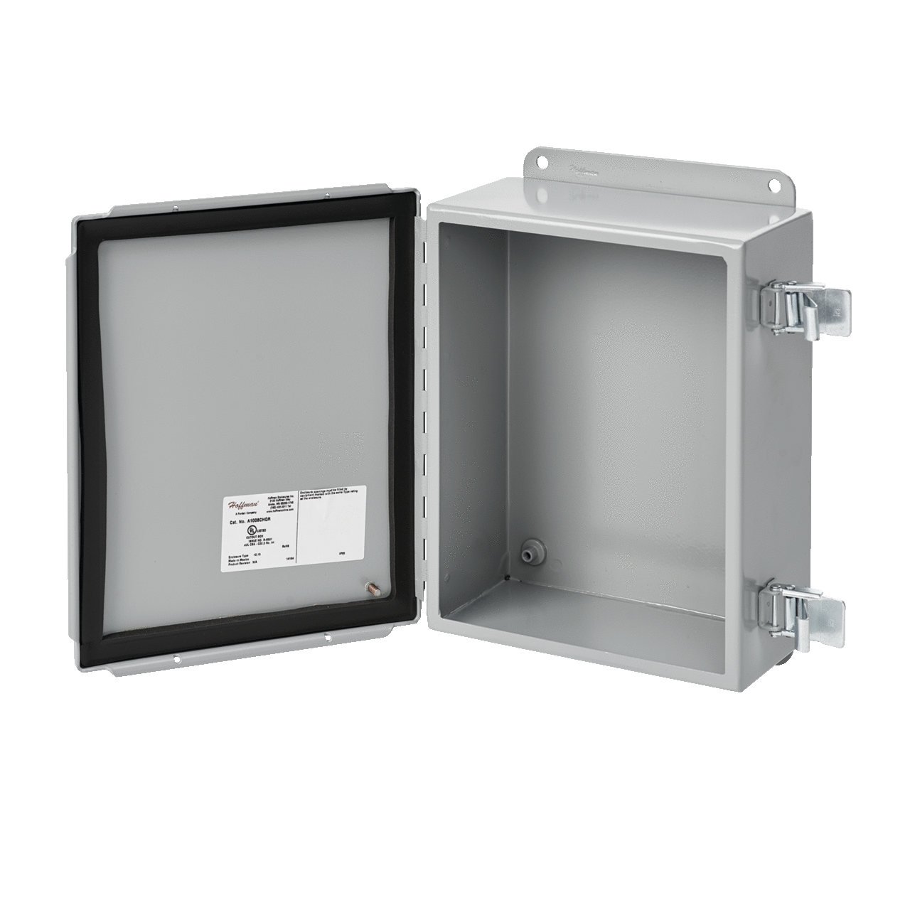 A1412CHQR A51 Junction Box, 14 in H x 12 in W x 6 in D, Continuous Hinged Cover, NEMA 12/IP65 NEMA Rating, Steel