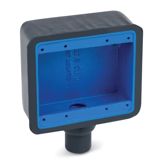 FD22-G Ocal Type FD Dead End Deep Style Device Box, Iron, 2 Gangs, 1 Outlet, 1 Knockout
